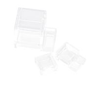 DECHOUS Lot de 2 Bols d'alimentation en Acrylique Transparent pour Fourmis Taille Petite et Grosse Mangeoires à Eau Visibles pour Fourmilière Entretien Facile Accessoire Pratique pour