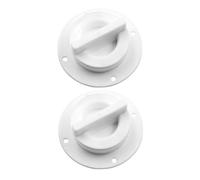 DECHOUS Lot de 2 Bouchons de Vidange Marins en Plastique ABS Petit Bouchon de Nable Blanc pour Bateau et Kayak Vanne Autovideuse Solide pour Drainage Coque Accessoire de Remplacement