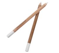 DECHOUS Lot de 2 Crayons à Fusain Blancs en Bois pour Dessin au Crayon et Croquis sur Papier Foncé, Matériel de Dessin Artistique Professionnel pour Peinture et Croquis Créatifs
