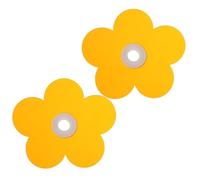 DECHOUS Lot de 2 Écrans de Protection Orange pour Lampe UV Ongles Gel en Plastique et Silicone Forme Fleur pour Poste de Manucure, Bloque L'éblouissement et Protège Yeux