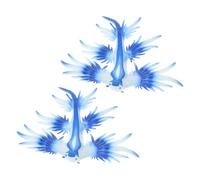 DECHOUS Lot de 2 Figurines D’Animaux Marins - Modèle de Limace de Mer en Plastique Réaliste - Petite Statue Décorative - Éducatif Interactif pour Garçon et Filles - pour Collection et