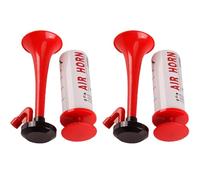 DECHOUS Lot de 2 Klaxons à Air Portatifs pour Événements Sportifs Trompettes de Supporter de Football Colorées Bruiteurs Manuels Légers et Robustes pour Célébrations et Matchs de