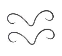 DECHOUS Lot De 2 Piercings De Nez En Acier Inoxydable Noir Pour Homme Accessoire De Moustache Anneau De Septum Empilé Bijoux Pour Homme Piercings De Septum Anneau De Nez Délicat