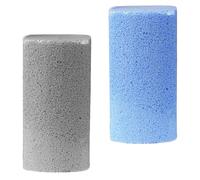 DECHOUS Lot de 2 Pierres Ponces Pieds 10X5X35 CM Mousse de Verre Lime à Pédicure Exfoliante Éliminateur de Callosités et Peaux Mortes Bleu et Gris Soin Pieds et Portable