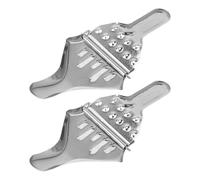 DECHOUS Lot de 2 Presse-Agrumes Manuels en Acier Inoxydable Pince à Citron Compacte et Légère Extraction Facile de Jus pour Citrons Oranges et Limes Outil Cuisine Pratique