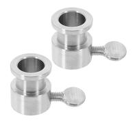 DECHOUS Lot de 2 Set de Bagues D’Équilibrage en Acier Inoxydable pour Barbecue Contrepoids de Rôtisserie 19X25X14 CM Accessoires pour Tige de Broche Kit de Rôtisserie pour Grillades en