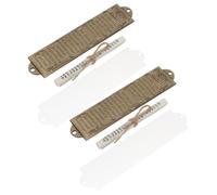 DECHOUS Lot de 2 Sets de Mezouzas Rétro en Métal Parchemin 132mm, Décoration Murale Religieuse Juive, Ornement de Prière Compacte pour Protection et Bénédiction Intérieure