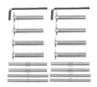 DECHOUS Lot de 2 Sets de Vis Filetées M8X10 en Métal pour Poteau à Chat avec Clé Hexagonale Double Kit D’Accessoires de Réparation pour Arbre à Chat Visserie de Rechange Robuste pour