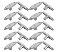 DECHOUS Lot de 20 Clés de Remontage T en Métal Argenté 10 MM pour Mécanismes de Boîte à Musique Outil Portable pour Réparation et Réglage Accessoire Précis et Solide