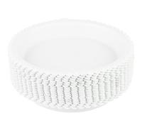 DECHOUS Lot de 20 Plateaux Ronds pour Pots de Fleurs en Plastique Épais Blanc Diamètre Extérieur 125 CM Soucoupes pour Petits Pots Accessoires Jardin et Balcon Protection Surfaces et