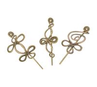 DECHOUS Lot de 3 Épingles à Cheveux Vintage en Alliage Creux Style Viking Rétro Accessoires de Coiffure Chinois pour Chignons Mariage et Usage Quotidien Bijoux Vikings Anciens