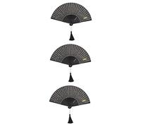 DECHOUS Lot De 3 Éventails À Main De Style Chinois Pliables pour Femmes Décoratifs pour Spectacle sur Scène
