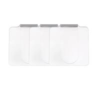 DECHOUS Lot de 3 Palettes Acryliques Transparentes pour Présentation de Faux Ongles Planches à Pointes D’Ongles Carrées Outils Professionnels pour Nail Art et Manucure