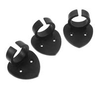 DECHOUS Lot de 3 Supports Adhésifs Plastiques pour Microphone, Pinces pour Micro Animateur et Station, Usage en Sonorisation de Scène