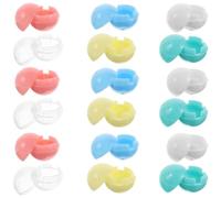 DECHOUS Lot de 30 Boules Rondes Vides 15 Mm Multicolores en Plastique pour Machine à Pince, Distributeur Automatique et Jeux de Fête DIY