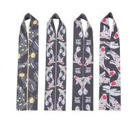 DECHOUS Lot de 4 Bandeaux de Karaté Garçon et Filles en Tissu Anti-transpiration, Bandeaux Ninja Samouraï Ajustables, Accessoires Cosplay pour Garçons et Filles, pour Entraînement et Fête