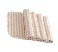 DECHOUS Lot de 4 Coussins Rehausseurs pour Couches Lavables en Coton Bio Marron Doublure 3 Couches pour Réduire les Changements Nocturnes et Éviter les Taches Chez Bébé