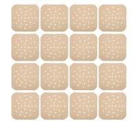 DECHOUS Lot de 400 Feuilles de Papier Sulfurisé Jetables pour Friteuse à Air, Format Carré 16,5 X 16,5 Cm, Antiadhésif et Résistant à L’huile, Adapté pour Cuisson Maison et Pâtisserie
