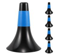DECHOUS Lot de 5 Set de Cônes D’Entraînement Sportifs en Plastique Multicolores Marqueurs de Basketball et Football Légers et Portables Seau de Rangement pour Exercices D’Agilité et