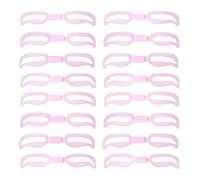 DECHOUS Lot de 5 sets de Pochoirs Sourcils Réutilisables Rose Carte à Sourcils Ajustable pour Maquillage Précis Accessoires de Beauté pour Débutantes et Usage Quotidien