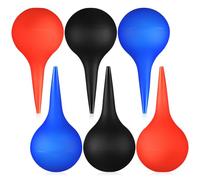 DECHOUS Lot de 6 Ampoules Auriculaires en Caoutchouc 60Ml Boules de Lavage d'Oreilles Multicolores pour Nettoyage Profond du Cérumen Adaptées aux Bébés et Adultes