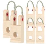 DECHOUS Lot de 6 Brides en Bois pour Piano en Matériau Synthétique Beige, Faciles à Transporter Utiliser, Accessoires d'entretien pour Usage Professionnel et Personnel