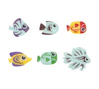 DECHOUS Lot de 6 Jouets de Piscine pour Garçon et Filles, Jouets de Plongée de Poissons, Couleurs Vives, Jeu D'été, pour Tout-Petits et Entraînement Piscine