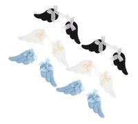 DECHOUS Lot de 6 Pinces à Cheveux Ailes D’ange à Plumage, Légères et Plates, 3 Couleurs, Accessoires pour Cheveux Vintage et Cosplay, pour Fêtes, Mariages et Soirées Dansantes