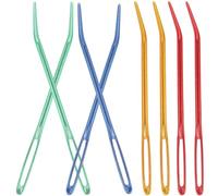 DECHOUS Lot de 8 Aiguilles à Repriser Multifonction en Aluminium Aiguilles à Tapisserie Ergonomiques Colorées pour Tricot Couture et Loisirs Créatifs