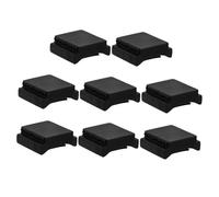 DECHOUS Lot De 8 Supports De Médiators pour Guitare, en Silicone Noir, pour Ukulélé Et Basse, pour Différents Genres Musicaux