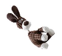 DECHOUS Mâcher pour Chiens en Coton Résistant Peluche Cornée Couleur Marron Taille Petite 1 Pièce Dentaire Solide pour Animaux de Compagnie pour Dressage et Jeu Interactif