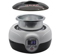 DECHOUS Machine à Cire Chauffe-cire Professionnel Électrique Portable 145w, Pot à Fondre la Cire Dure en Abs et Pp, Noir, pour Épilation et Soins Spa à Domicile