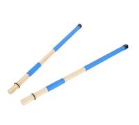 DECHOUS Maillet de Percussion Professionnel en Bois Bleu, Paire de Baguettes pour Batterie Son Doux et Uniforme, Accessoire pour Instruments à Percussion