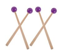 DECHOUS Maillets de Percussion en Aluminium Violet, Lot de 4 Pièces pour Carillon, Xylophone, Marimba et Tambour - Accessoires Musicaux Polyvalents pour Percussion à Maillets