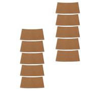 DECHOUS Manchon Isolant pour Gobelet en Papier Kraft Marron, Protection la Chaleur, Lot de 50 Pièces pour Tasse à Thé et Café
