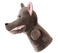 DECHOUS Marionnette à Main Loup Peluche Souple pour Garçon Fille Jeu Interaction et Conte Animé