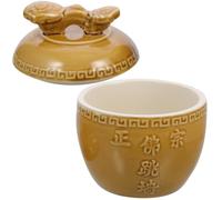 DECHOUS Marmite à Soupe Résistant aux Fissures Vintage Style Chinois en Céramique Pot pour Cuisson de Porridge et Soupe, Conduit la Chaleur Uniformément