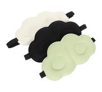 DECHOUS Masque de Sommeil Masque Pratique en Glace Soyeuse Yeux en Tissu Léger et Confortable, 3 Pièces, Voyages Conférences pour Relaxation