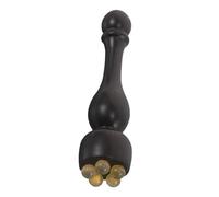 DECHOUS Masseur Facial en Bois de Palissandre pour Soins Quotidiens, Rouleau Ergonomique Léger de Lotus Perles en Corne, Outil de Massage Visage pour Relaxation et Beauté