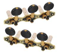 DECHOUS Mécaniques D’Accordage pour Guitare Acoustique Dorées Lot de 2 Chevilles de Réglage Stables et Précises Compatibles Guitare Classique et Électro-Acoustique Accessoires de