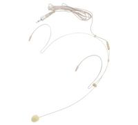 DECHOUS Micro Casque Filaire Beige Microphone à Condensateur, Design Stable et Pliable, pour Enseignement et Conférences