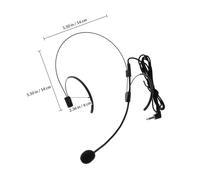 DECHOUS Micro-casque Micro Chantant Flexible Noir pour Scène, Amplificateur Vocal Performant, Petit Microphone Monté Tête, Spectacle et Présentation en Direct