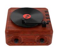 DECHOUS Mini-Enceinte Tourne-Disque, Enceinte Musicale Rétro en Abs, Compacte et Portable, Décoration, Cuisine et Fête en Plein Air, Style Vintage