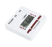 DECHOUS Minuteur de Poker Électronique Blanc avec Écran LCD, Alarme | Réglage Rapide, 99 59 Secondes, Clip Arrière Intégré, Piles Aaa Incluses pour Parties et Jeux