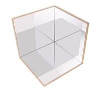 DECHOUS Miroir Montessori Garçon Fille Découverte Angle Droit Miroir Sensoriel Observation Préscolaire Matériel Éducatif Portable pour Jeux Exploration Maternelle