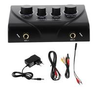 DECHOUS Mixeur avec Câble Karaoké Double Microphone Professionnel Alimentation Stable, Boîtier Abs et Composants Électroniques en Cuivre, pour Salles Ktv et