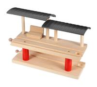 DECHOUS Modèle de Quai de Gare en Bois 1 Pièce Jeu de Plateforme de Simulation pour Garçon et Filles Accessoire Décoratif de Train Éducatif Portable Construction Créative et