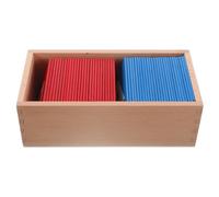 DECHOUS Montessori Alphabet Board Bois avec Lettres Rouge et Bleu Outil Éducatif pour Apprentissage Linguistique des Garçon Fille Support Pédagogique Sécurisé pour Maternelle et