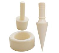 DECHOUS Moule à Cornets de Glace Réutilisable en Pvc, 3 Pièces, Forme Cône pour Rouleau à Œufs, Appareil Maison pour Gaufres et Glace, Ustensile de Cuisson Pratique pour Desserts