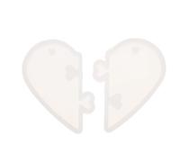 DECHOUS Moule à Pendentif en Silicone Alimentaire de Cœur Moule à Pendentif Époxy DIY Flexible et Résistant pour Création de Breloques Bijoux et Présents Personnalisés